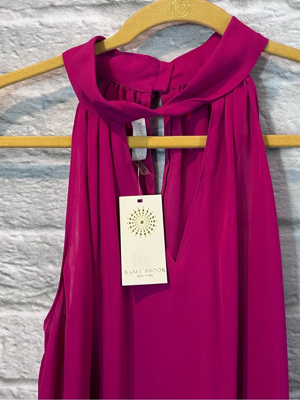 NWT Ramy Brook Women’s size Large Trinity Silk Tank Top In Radia - Picture 5 of 15